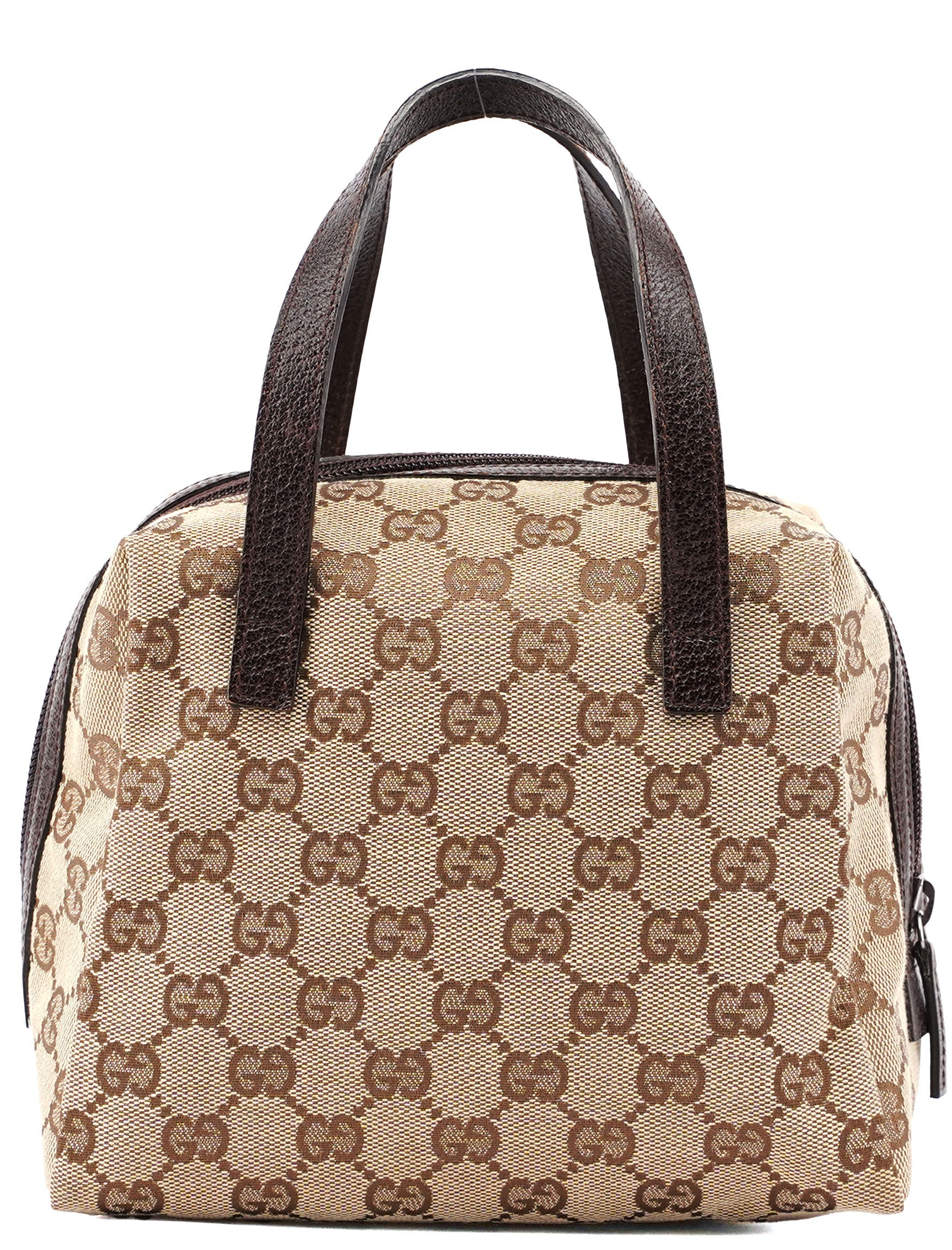 Gucci Gucci Beige GG Mini Bowling Bag