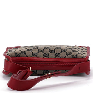 Gucci Gucci Beige Red GG Shoulder Bag