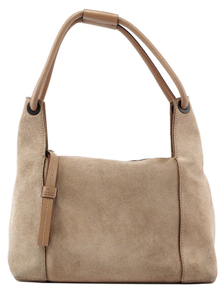 Gucci Gucci Beige Suede Shoulder Bag