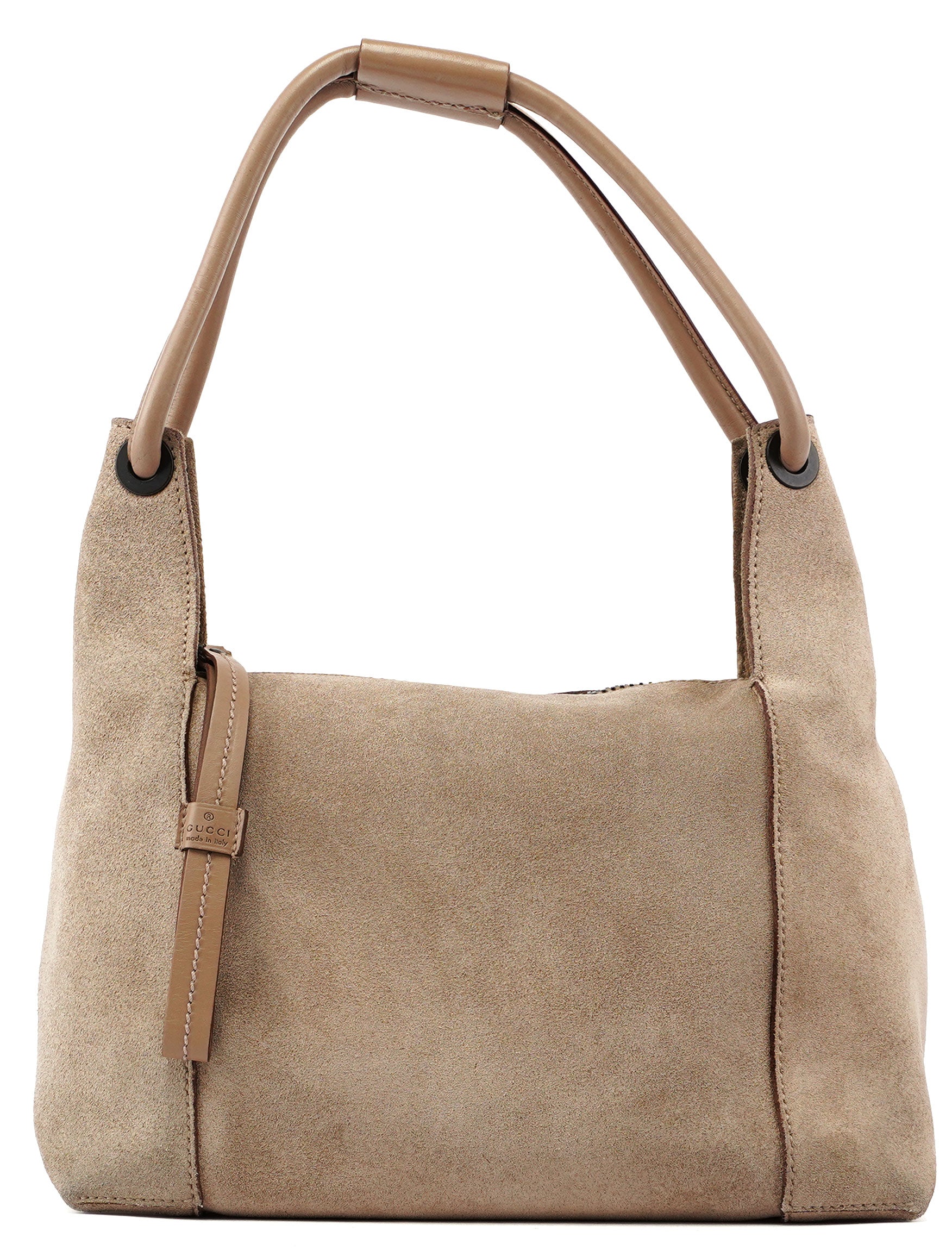 Gucci Gucci Beige Suede Shoulder Bag