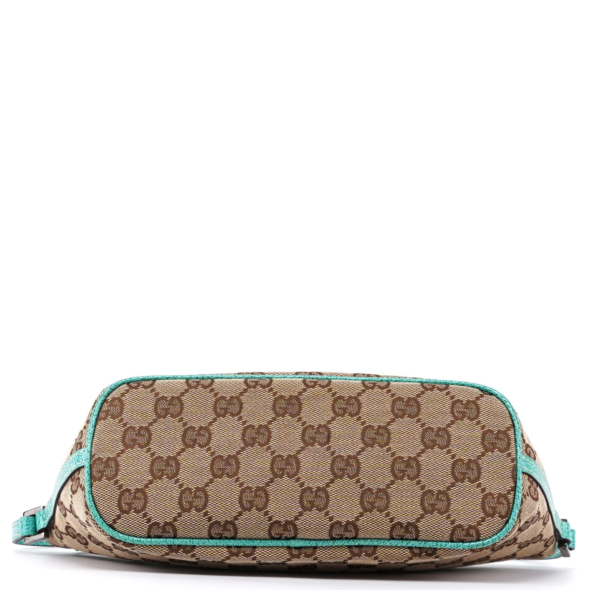 Gucci Gucci Beige Turquoise Boat Pochette DARK