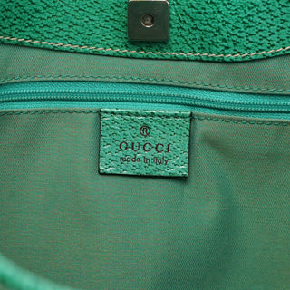 Gucci Gucci Beige Turquoise GG Tote Bag