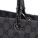 Gucci Gucci Black Canvas GG Bamboo Tote