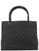 Gucci Gucci Black Canvas GG Bamboo Tote