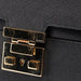 Gucci Gucci Black Canvas Keylock Shoulder Bag