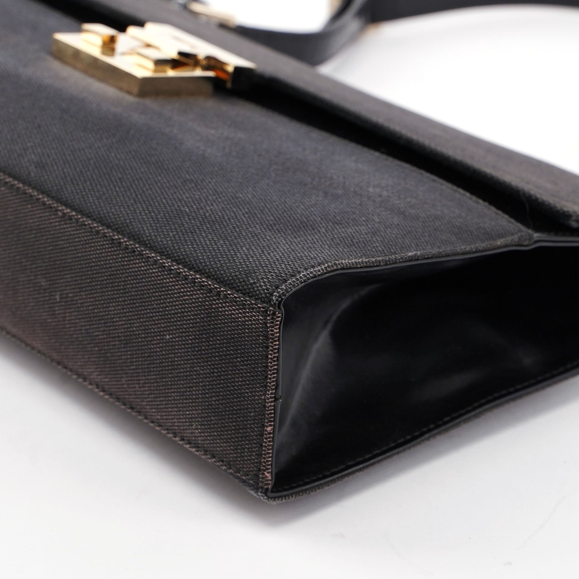 Gucci Sac porté épaule Gucci Keylock en toile noire