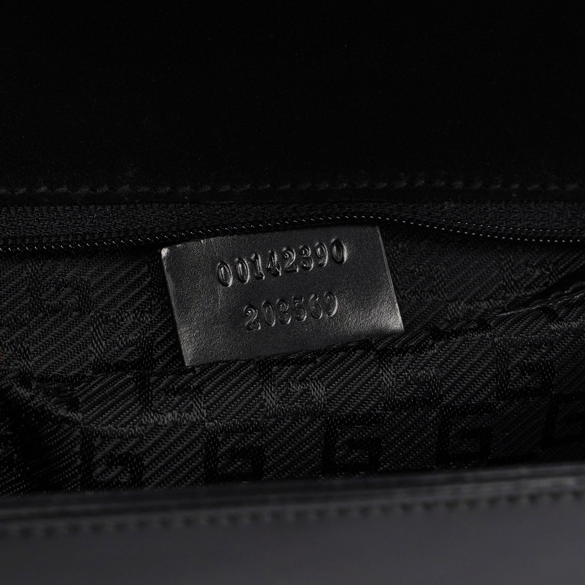 Gucci Gucci Black Canvas Keylock Shoulder Bag