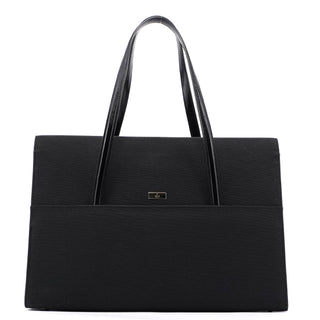 Gucci Gucci Black Canvas Keylock Tote