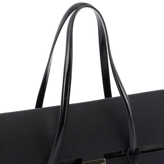 Gucci Gucci Black Canvas Keylock Tote