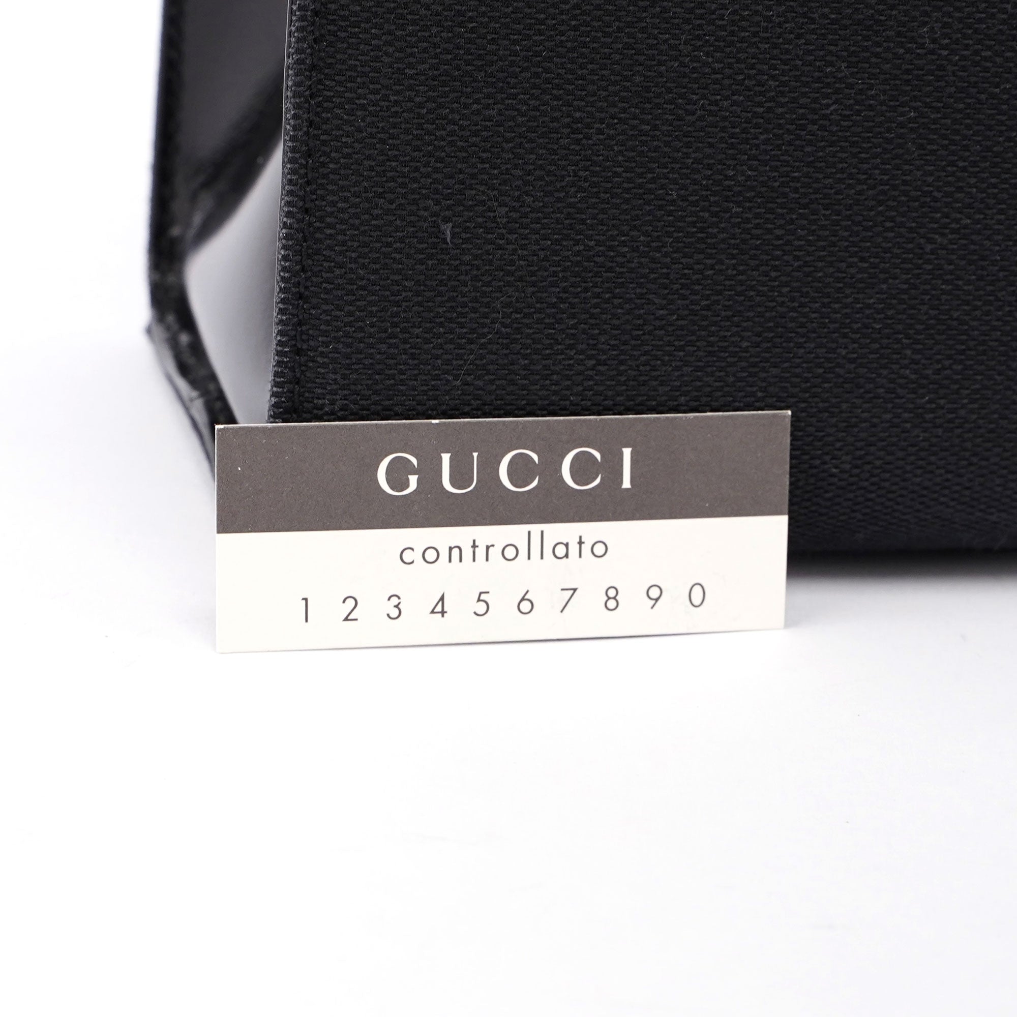 Gucci Gucci Black Canvas Keylock Tote