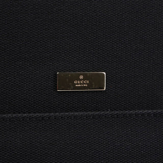 Gucci Gucci Black Canvas Keylock Tote