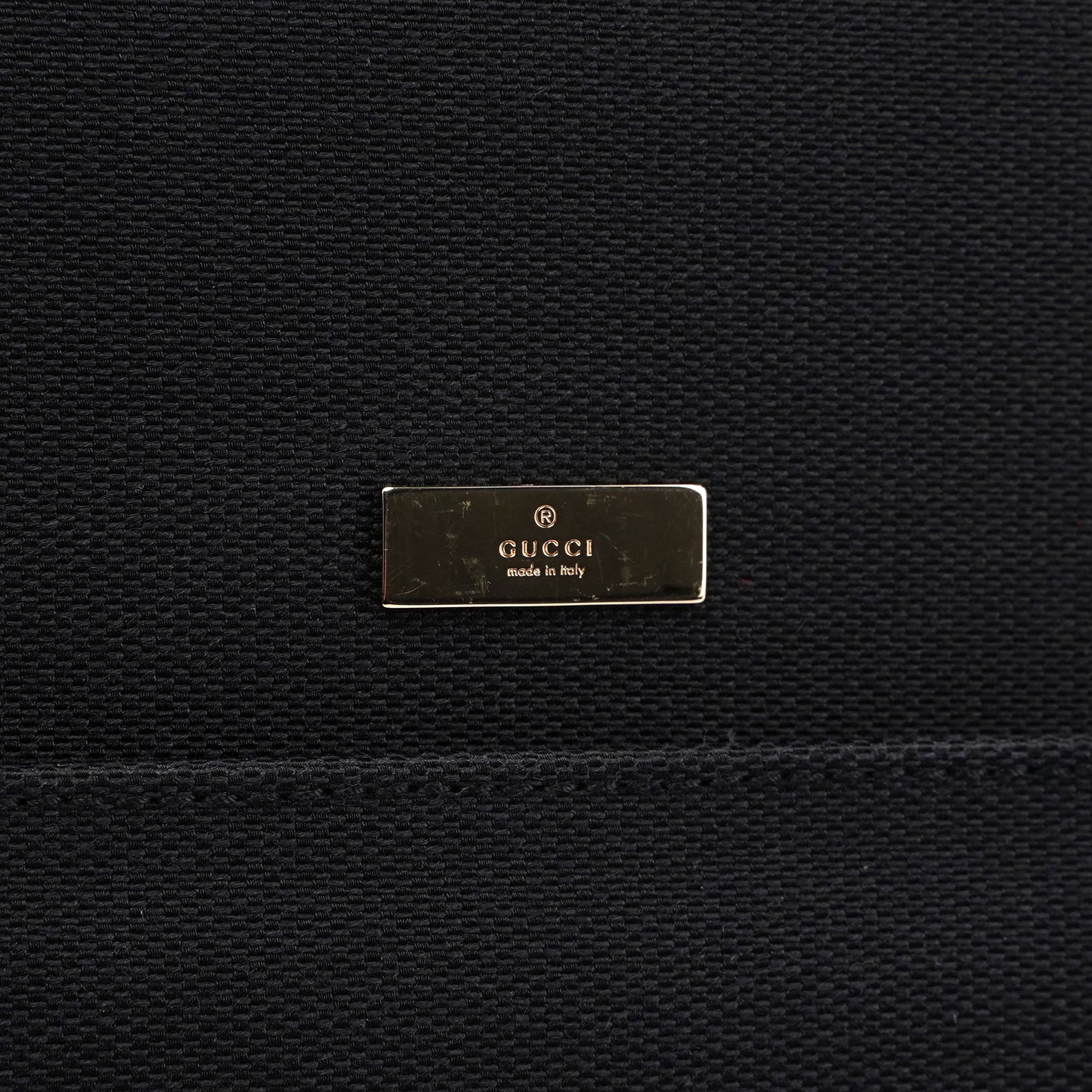 Gucci Gucci Black Canvas Keylock Tote