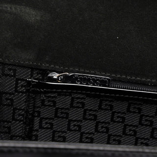 Gucci Gucci Black Canvas Keylock Tote