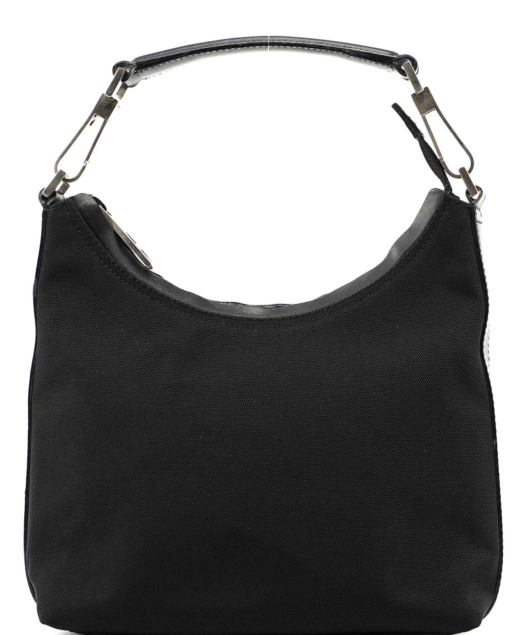 Gucci Gucci Black Canvas Shoulder Bag