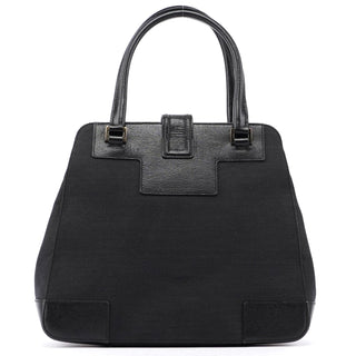 Gucci Gucci Black Canvas Square G Tote