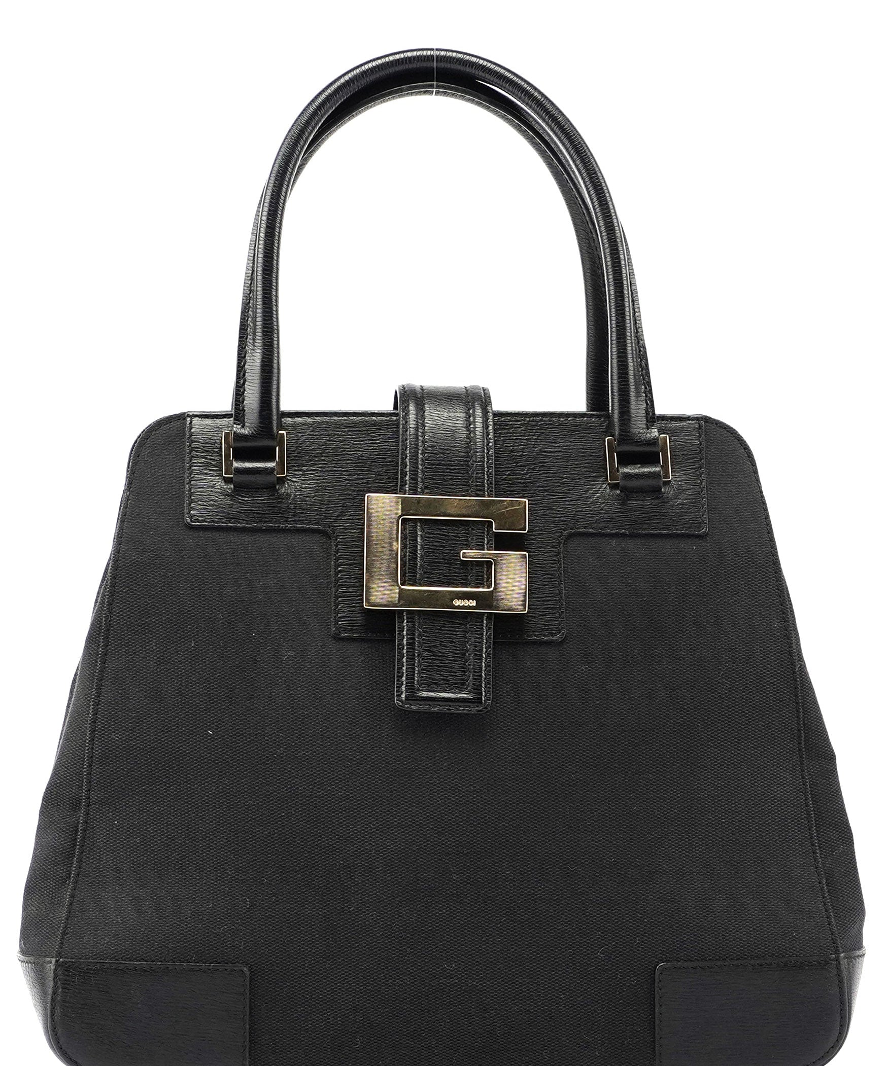Gucci Gucci Black Canvas Square G Tote