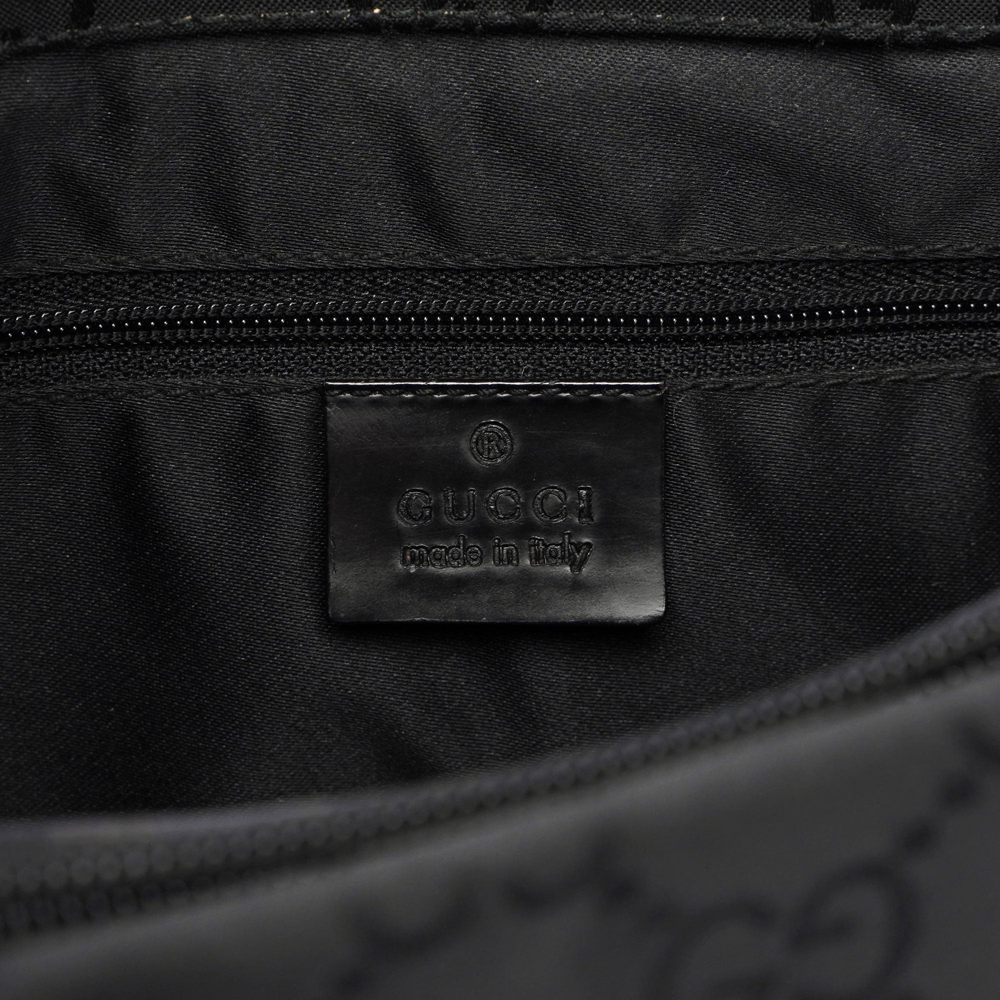 Gucci Sac cabas Gucci Bamboo en toile GG noire
