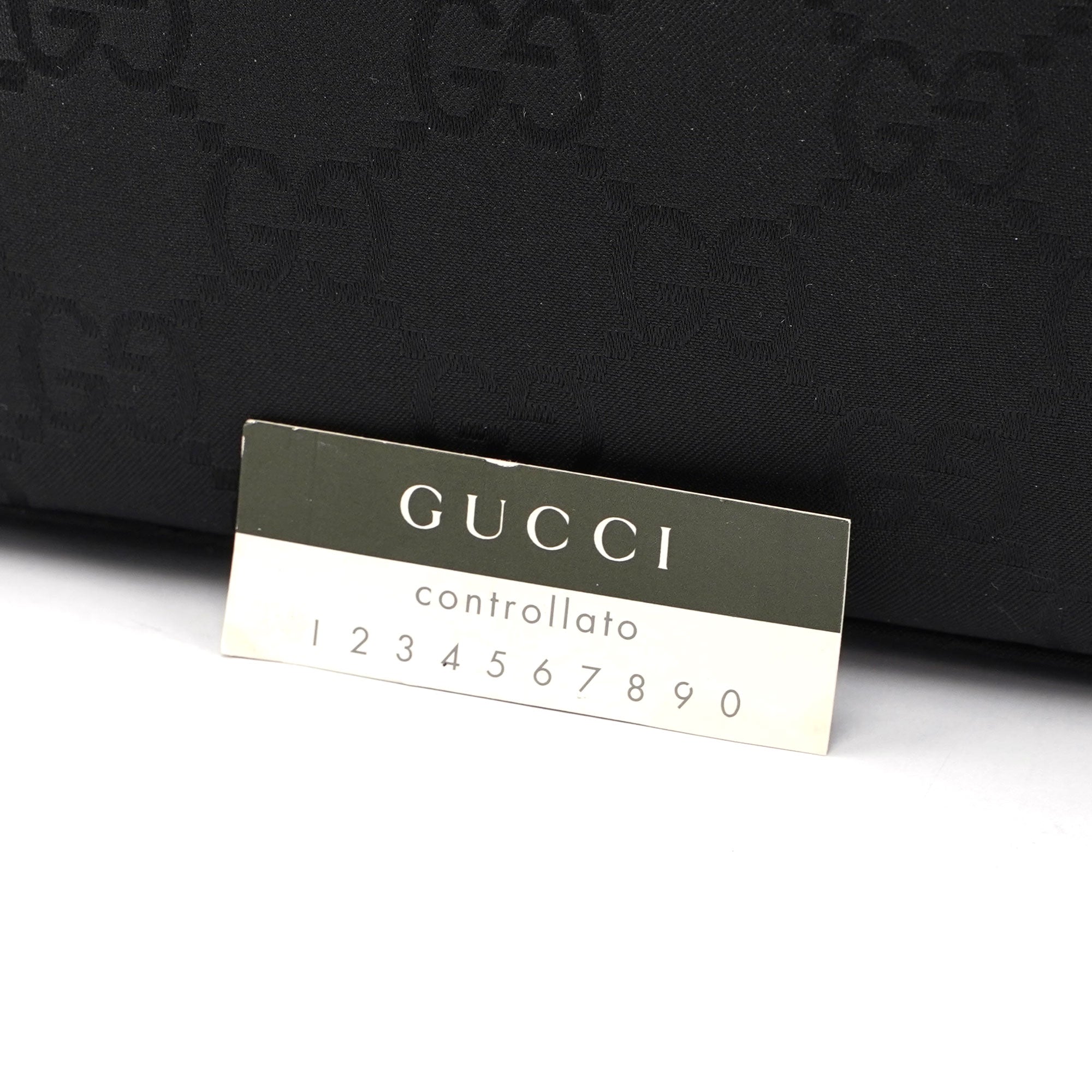 Gucci Sac cabas Gucci Bamboo en toile GG noire