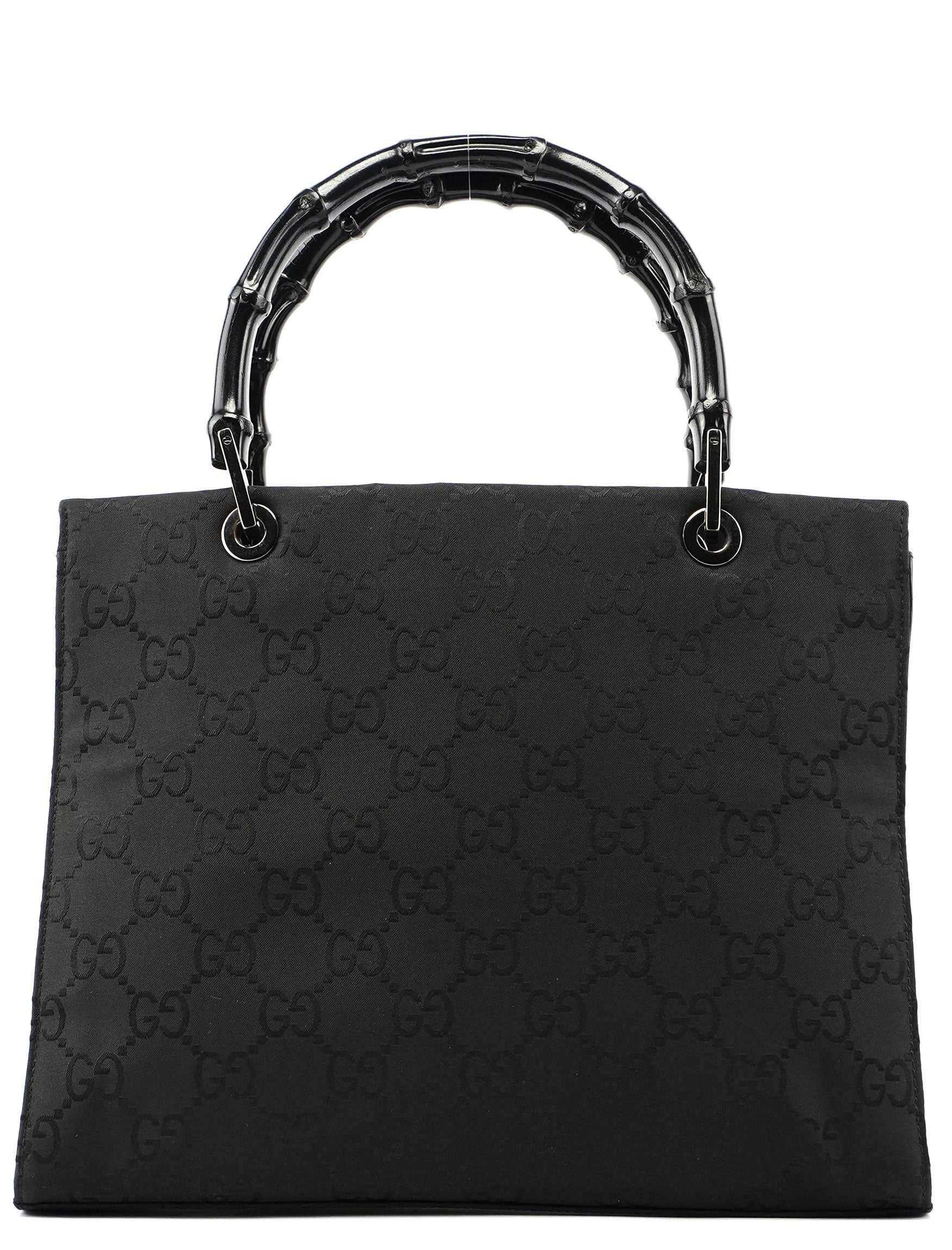 Gucci Gucci Black GG Bamboo Tote