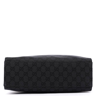 Gucci Gucci Black GG Canvas Bamboo Tote