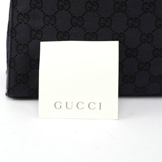 Gucci Gucci Black GG Canvas Bamboo Tote