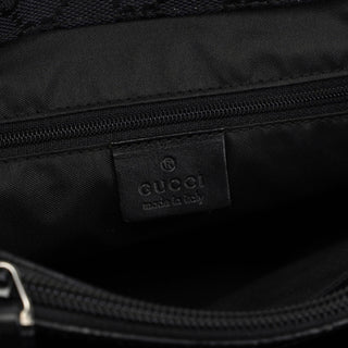 Gucci Gucci Black GG Canvas Bamboo Tote