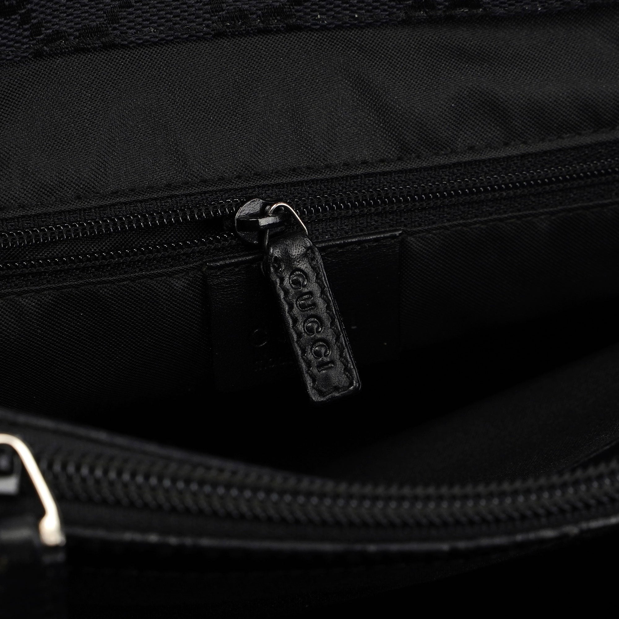 Gucci Sac cabas Gucci Bamboo en toile GG noire