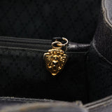 Gucci Gucci Black Leather Bamboo Tote
