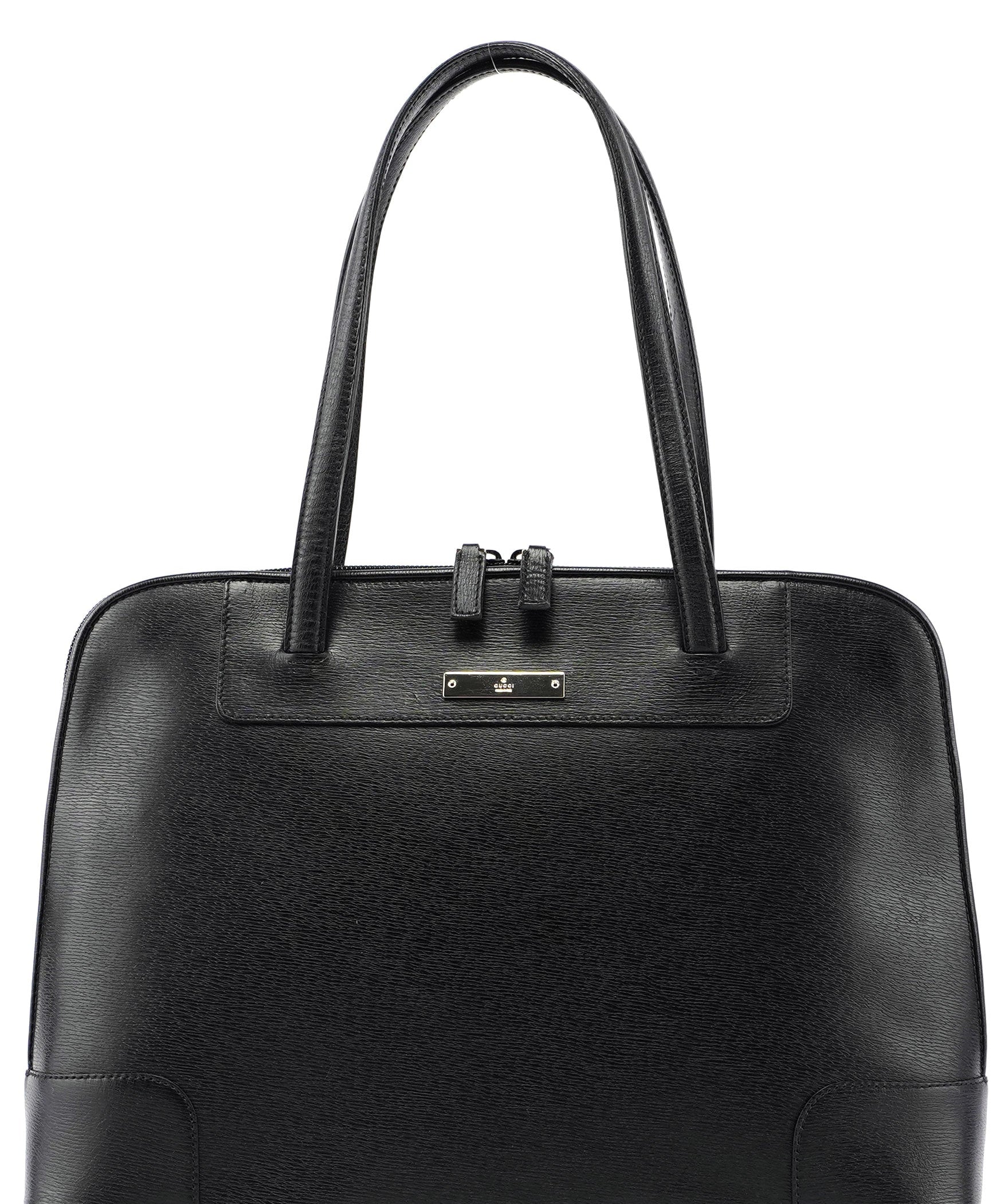 Gucci Gucci Black Leather Tote