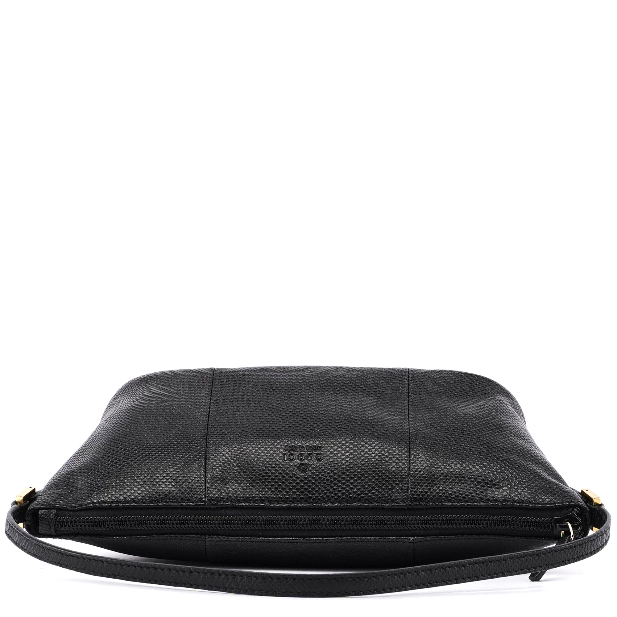 Gucci Gucci Black Lizard Embossed Boat