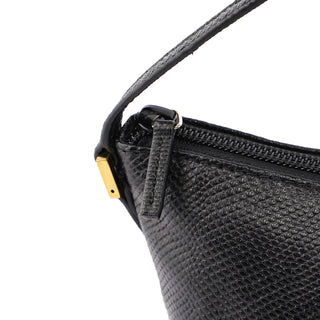 Gucci Gucci Black Lizard Embossed Boat