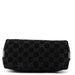 Gucci Gucci Black Suede GG Shoulder Bag