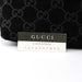 Gucci Gucci Black Suede GG Shoulder Bag