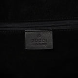 Gucci Gucci Black Suede GG tote