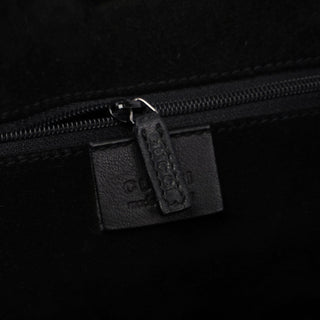 Gucci Gucci Black Suede GG tote