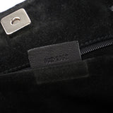 Gucci Gucci Black Suede GG tote