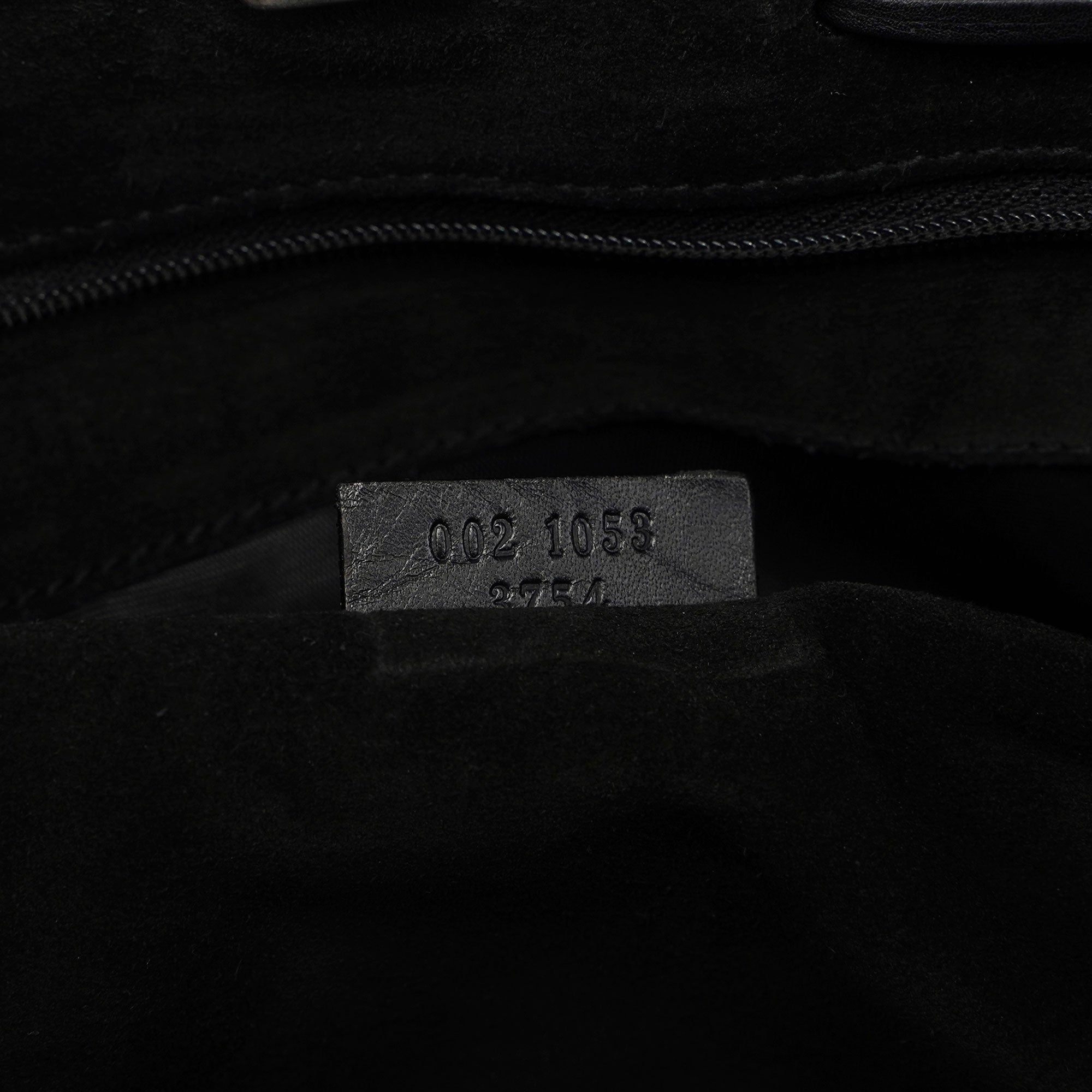 Gucci Gucci Black Suede GG Tote