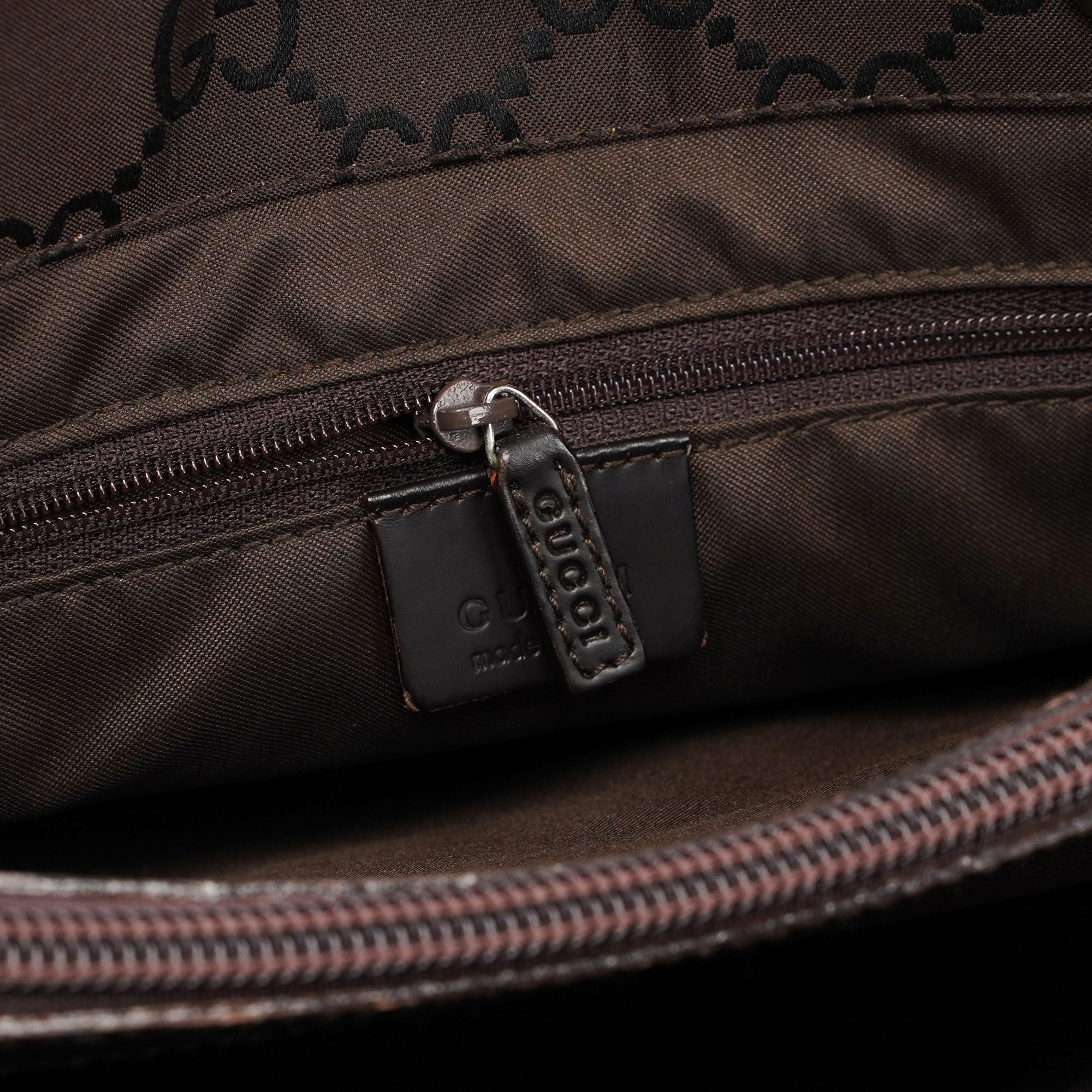 Gucci Gucci Brown GG Bamboo Tote
