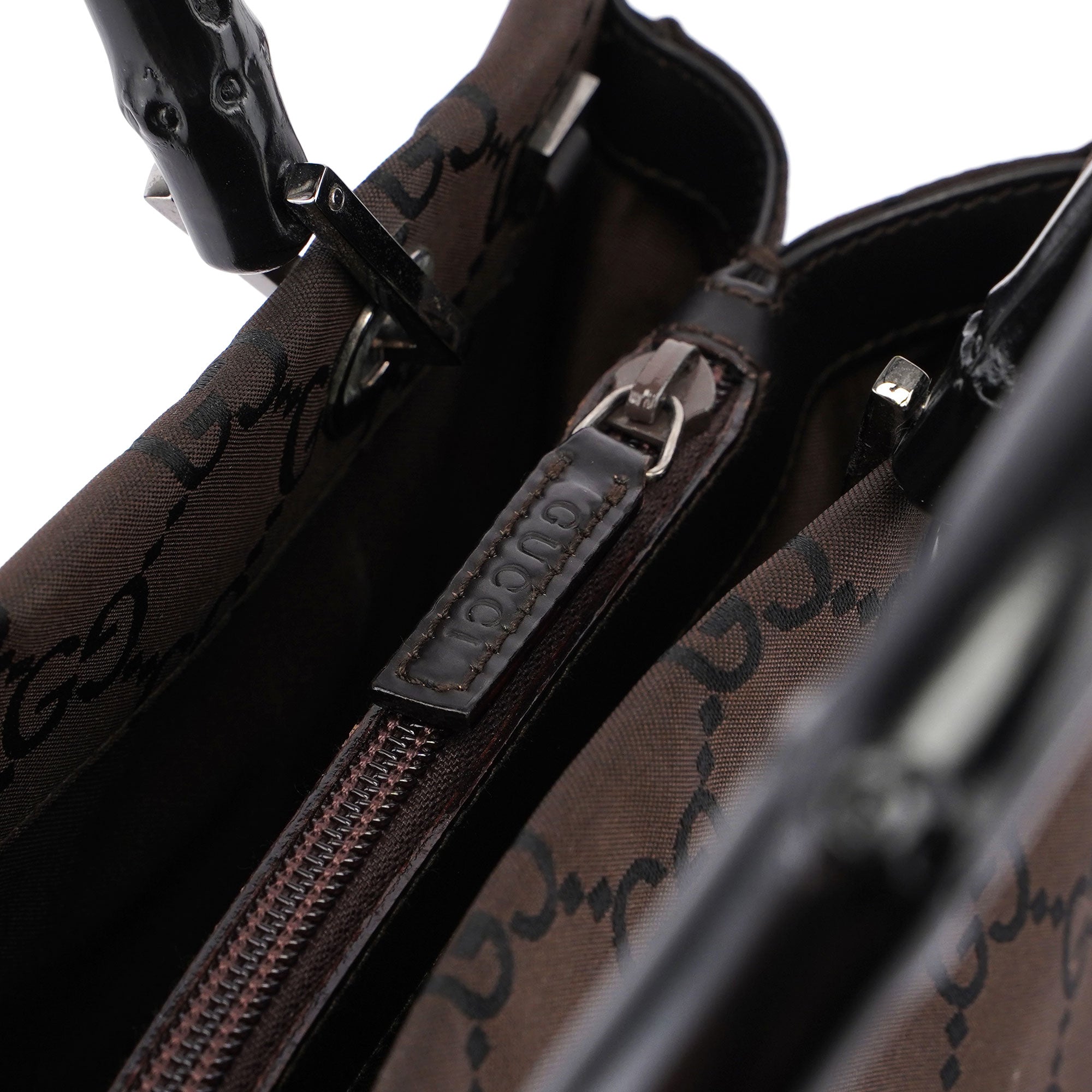 Gucci Gucci Brown GG Bamboo Tote