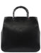 Gucci Guci Black Leather Bamboo Tote Red Int