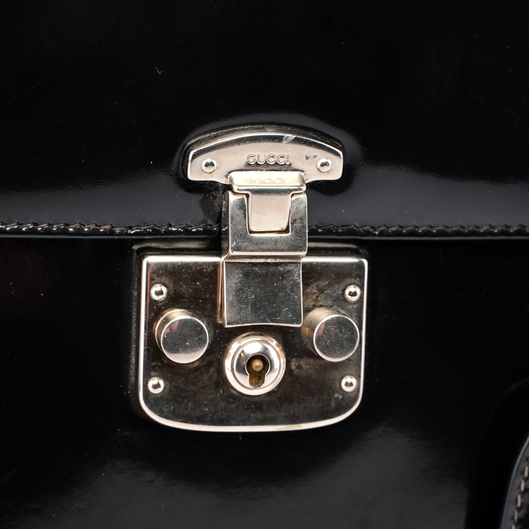 Gucci Ladylock Diana Patent Leather Bag