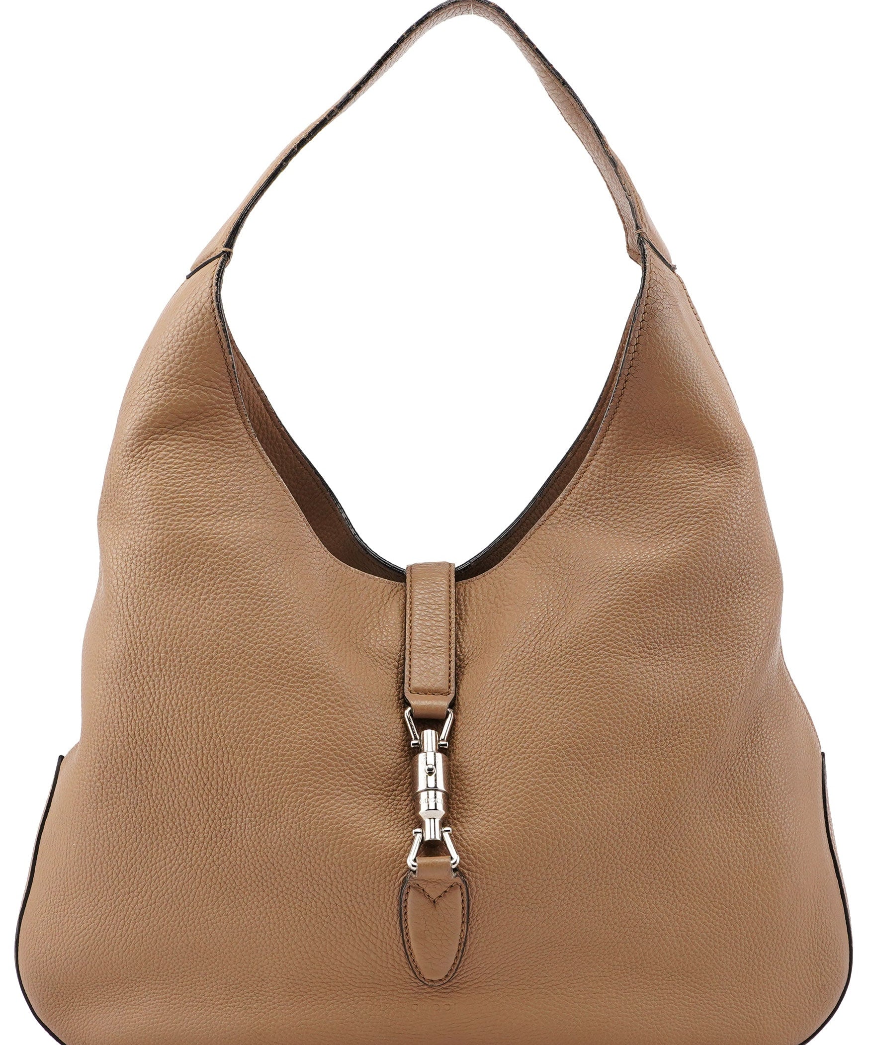 Gucci Large Beige Leather Jackie Shoulder Bag
