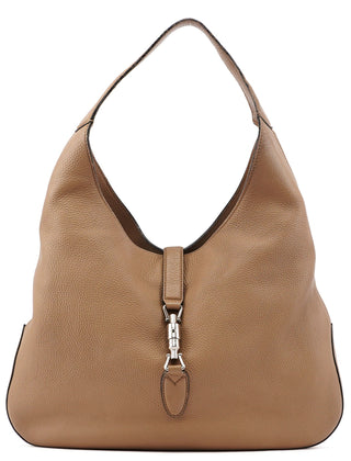 Gucci Large Beige Leather Jackie Shoulder Bag