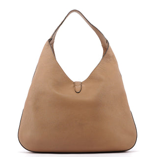 Gucci Large Beige Leather Jackie Shoulder Bag