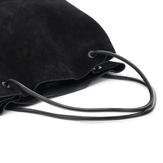 Gucci Large Black Suede Tote Bag