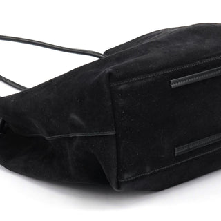 Gucci Large Black Suede Tote Bag