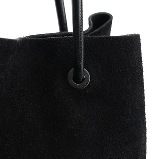 Gucci Large Black Suede Tote Bag