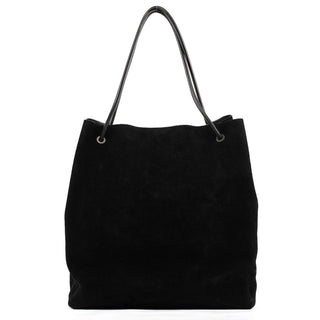 Gucci Large Black Suede Tote Bag
