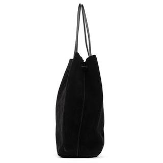 Gucci Large Black Suede Tote Bag