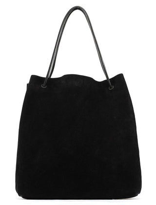Gucci Large Black Suede Tote Bag